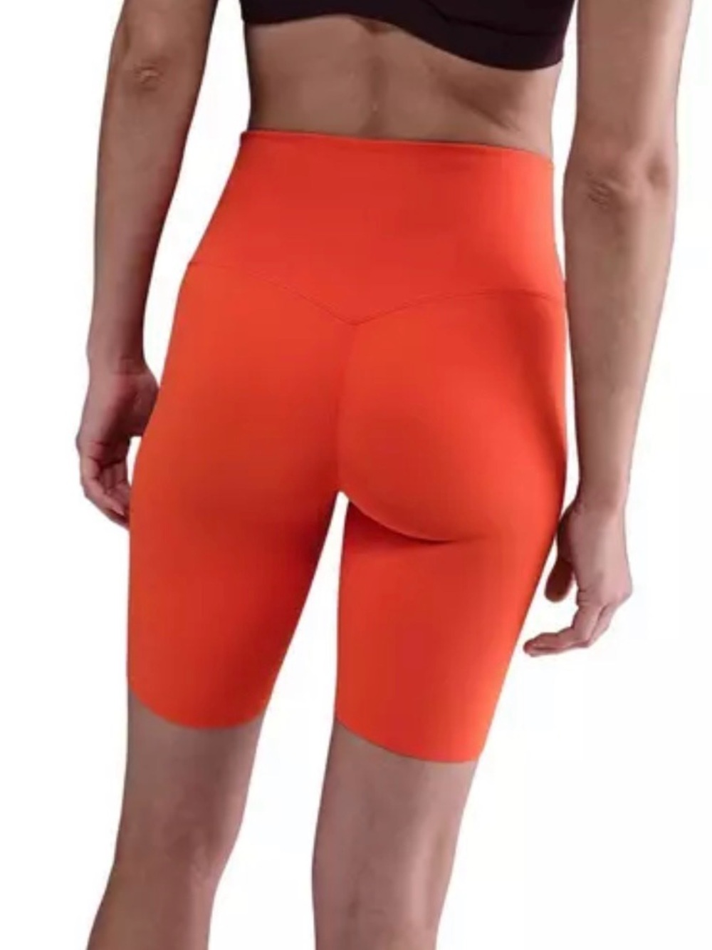 Nike High-Waisted Orange Biker Shorts | Size: XS